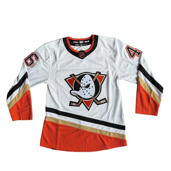 Adidas Anaheim Ducks Trevor Zegras Mens 46 Small Authentic 1993 Retro 2.0 Jersey - Picture 1 of 16
